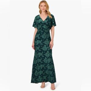 slim fit dress slacks Adele Bottle Green Velvet Ruched Strappy Fishtail Maxi Dress – Club L  London main image 0